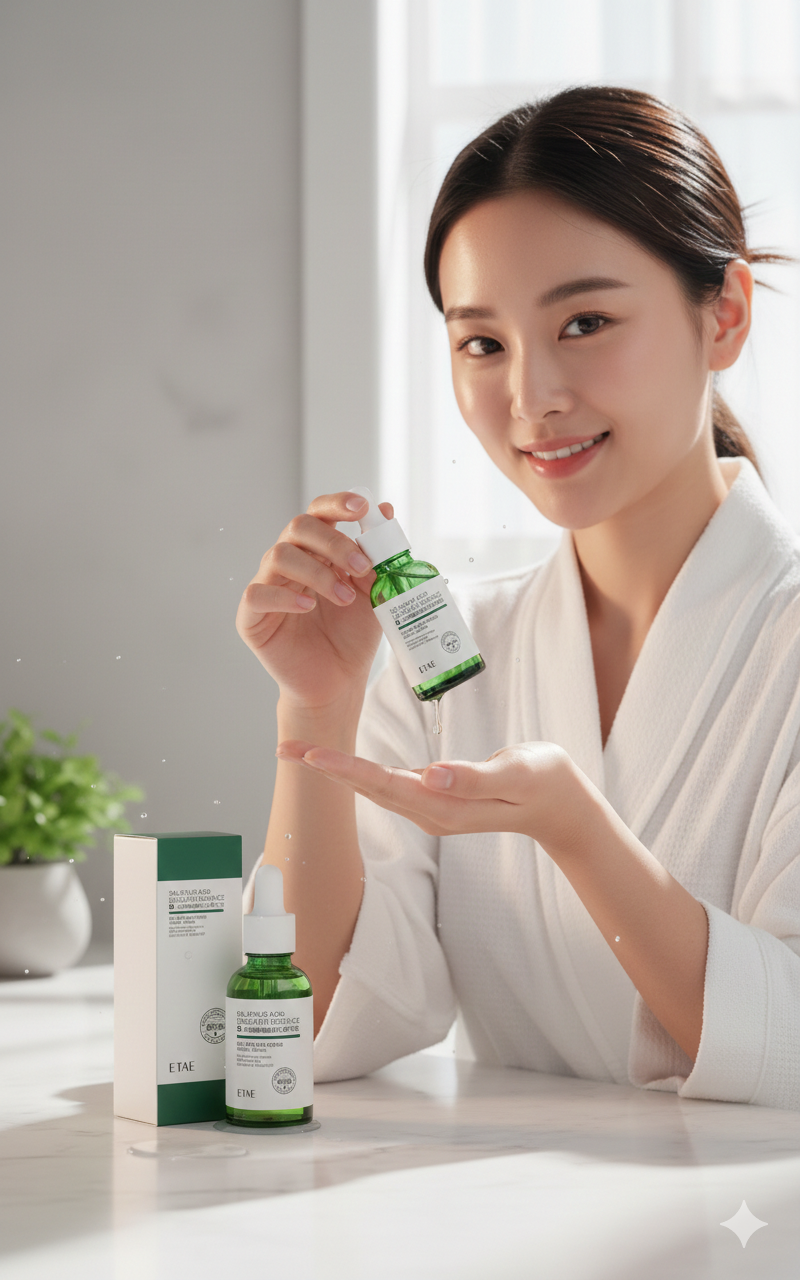 Sérum Facial Ácido Salicílico BHA - Adiós a los Poros y el Acné (30ml)